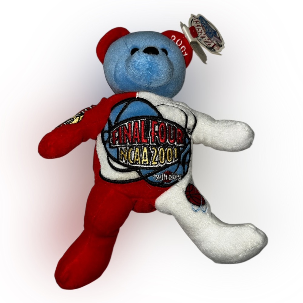 NWT Vintage Final Four 2001 NCAA Basketball Beanie Baby Team Bear Twin Cities